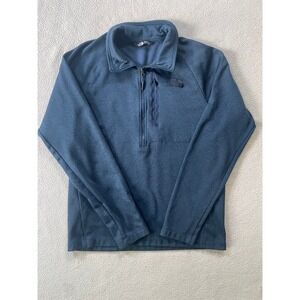 The North Face Mens Medium Quarter Zip Fleece Pullover Blue Heather A2VE5HKW